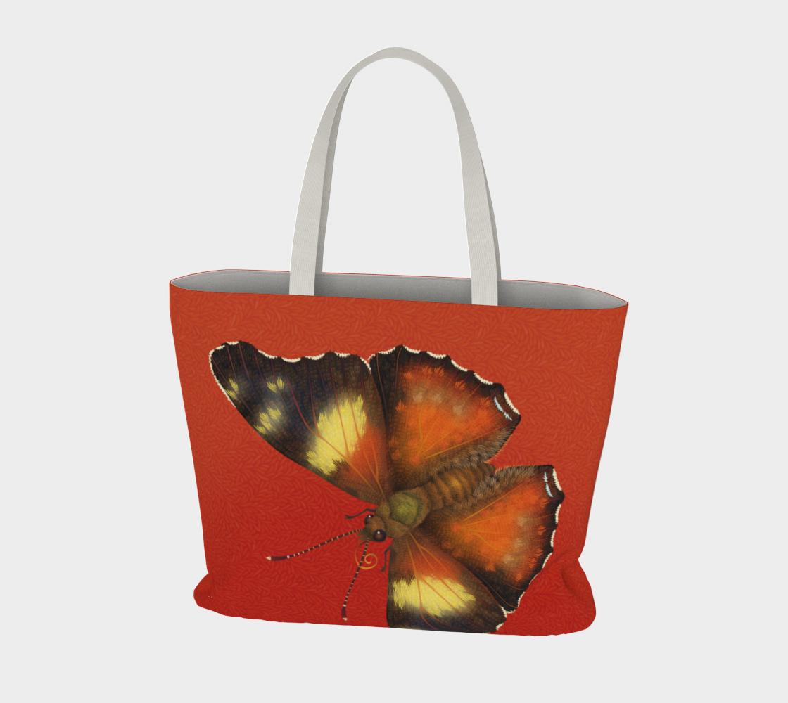 Giant Butterflies on Red Leaves thumbnail #4