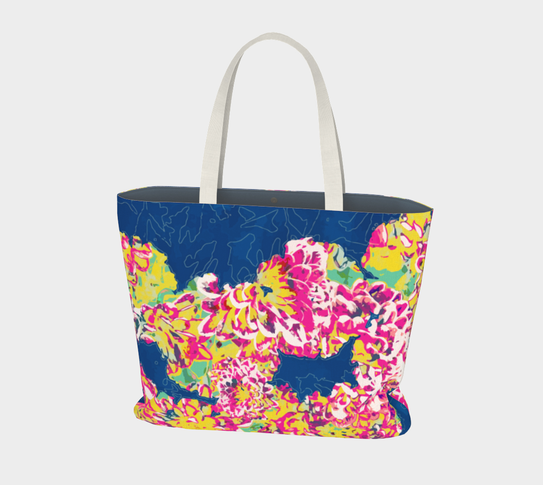 The soul becomes dyed with the color of its thoughts Large Tote Bag preview #1