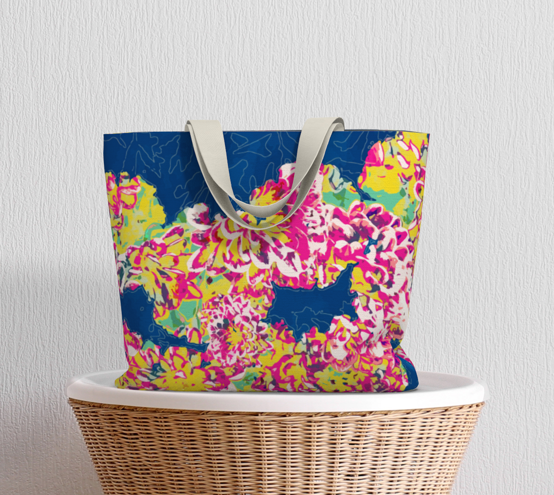 The soul becomes dyed with the color of its thoughts Large Tote Bag preview #5