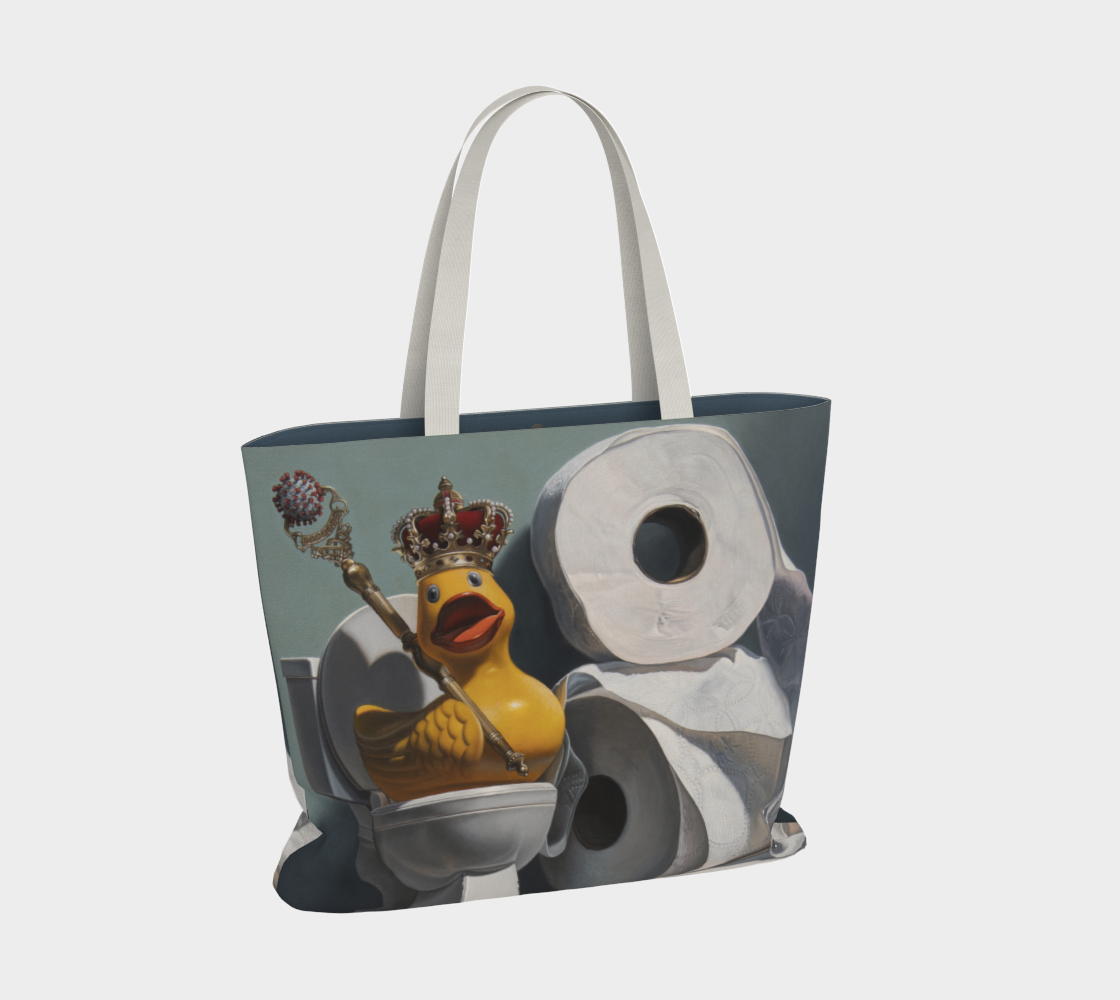 What the Duck Large Tote Bag thumbnail #3