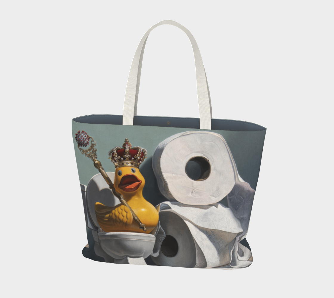 What the Duck Large Tote Bag 3D preview