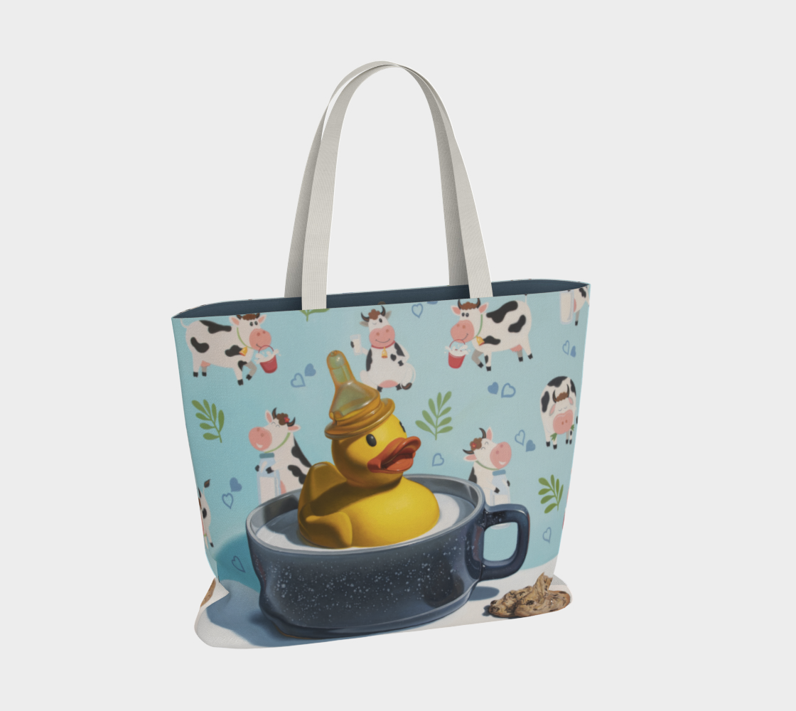 Milk Duck Large Tote Bag preview #2