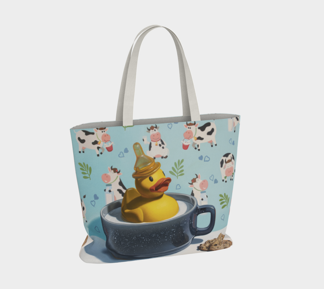 Milk Duck Large Tote Bag preview #4