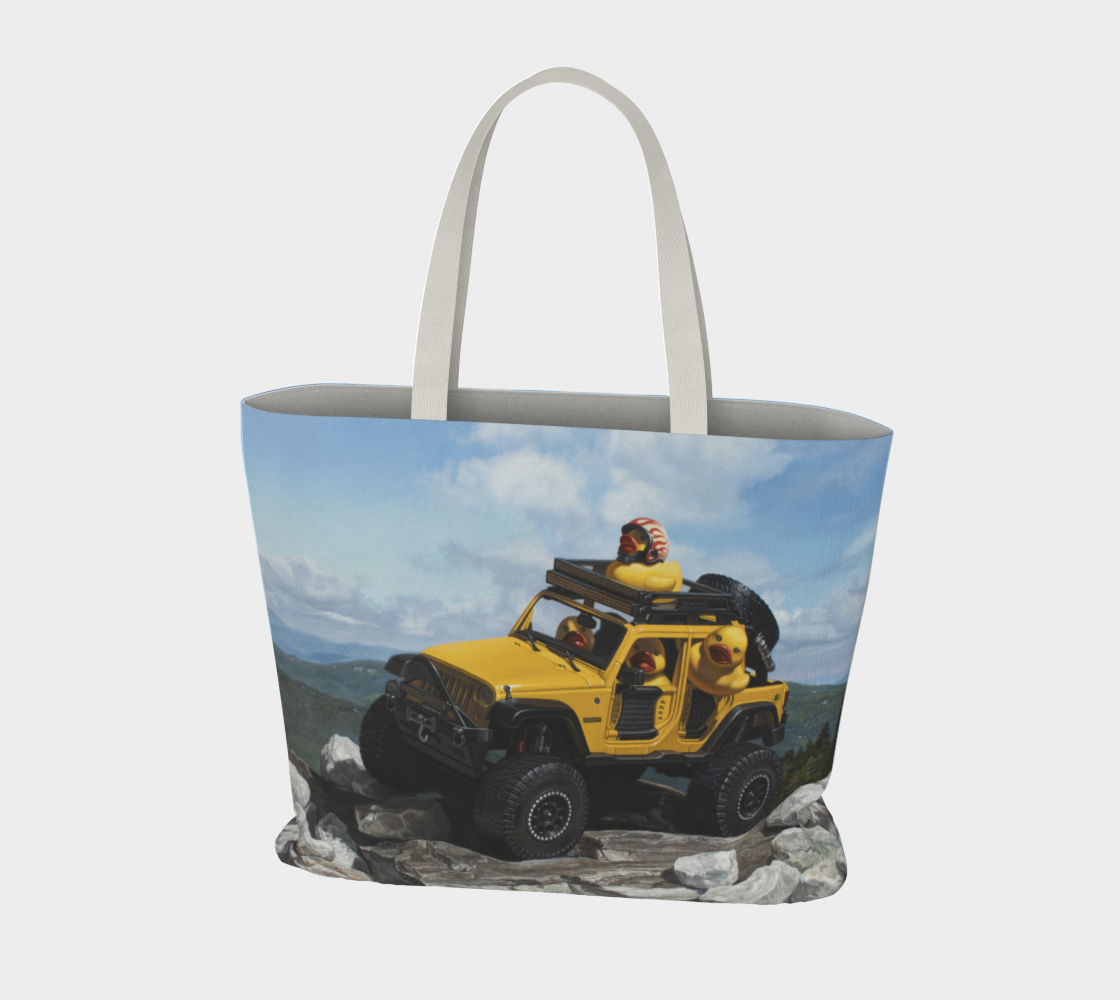 Keep On Ducking Large Tote Bag preview #3