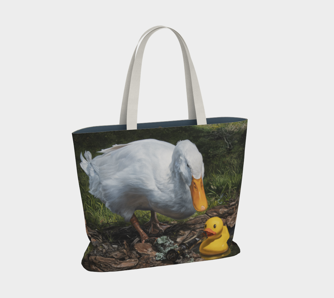 If It Looks Like a Duck Large Tote Bag preview #2