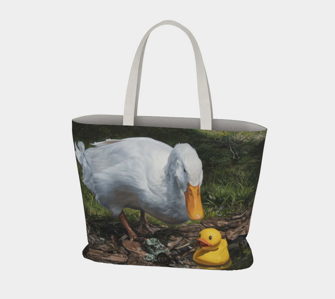 If It Looks Like a Duck Large Tote Bag preview #3