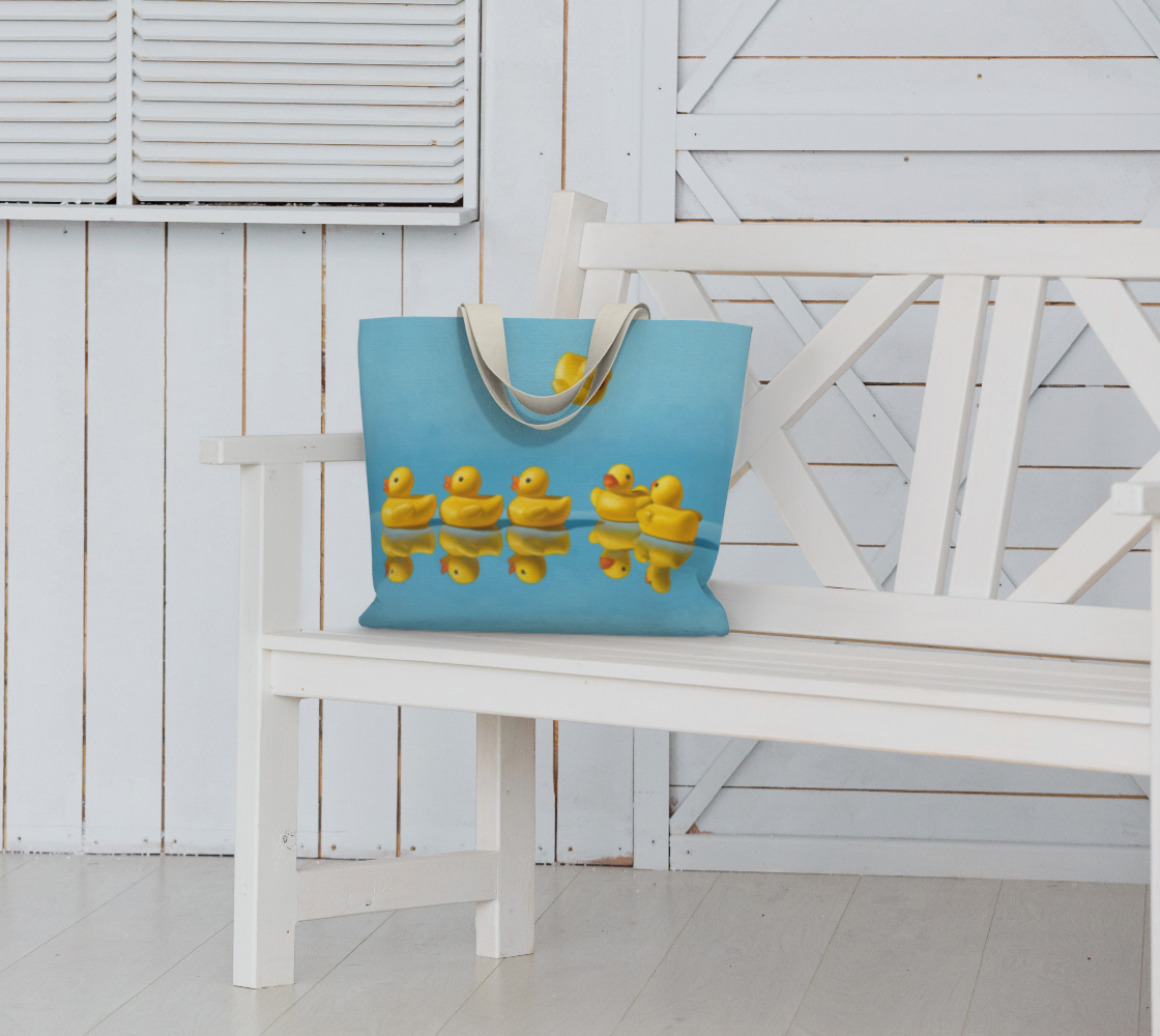 Ducks in a Row Large Tote Bag preview #6