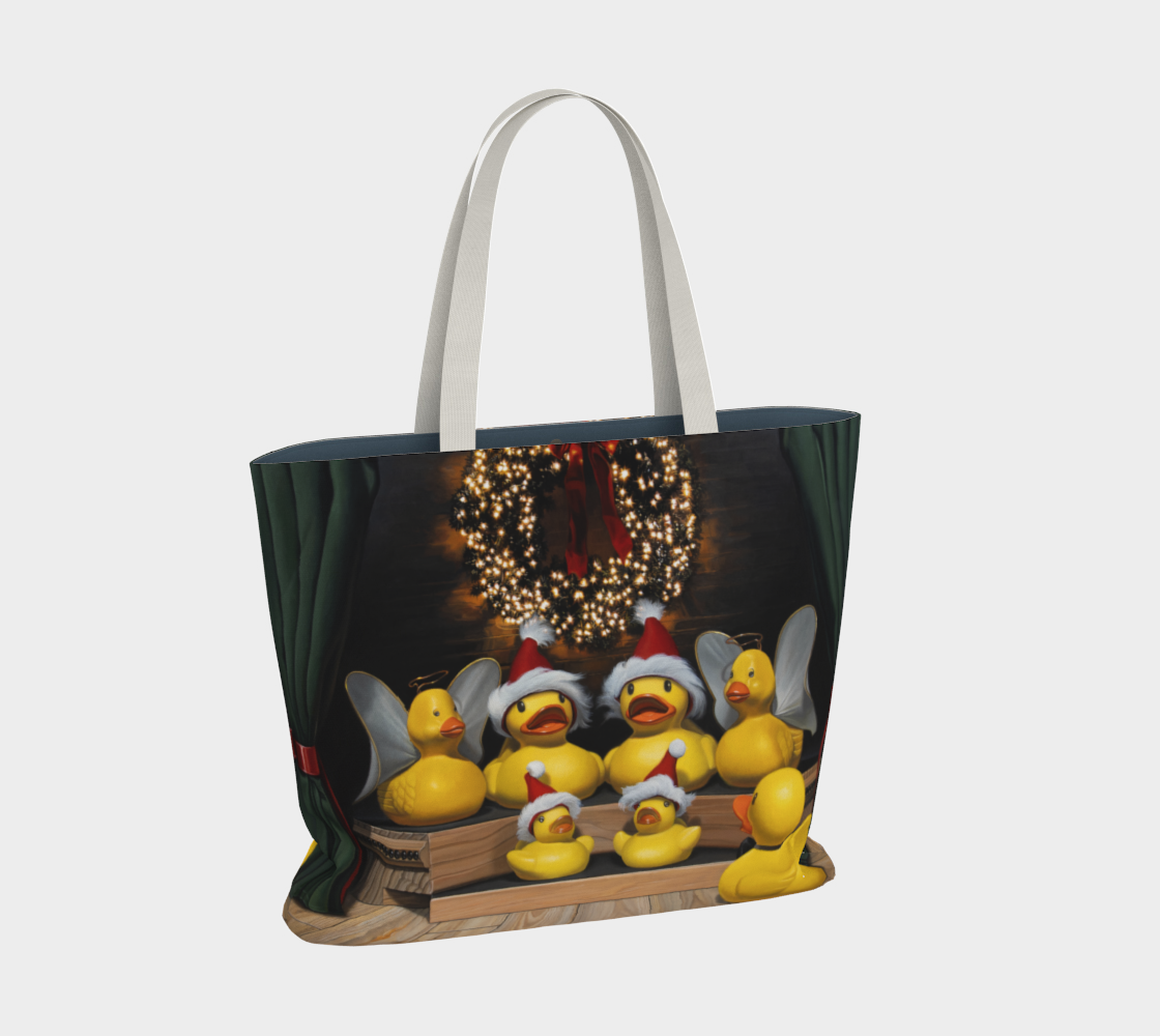 Duck the Halls Large Tote Bag preview #2