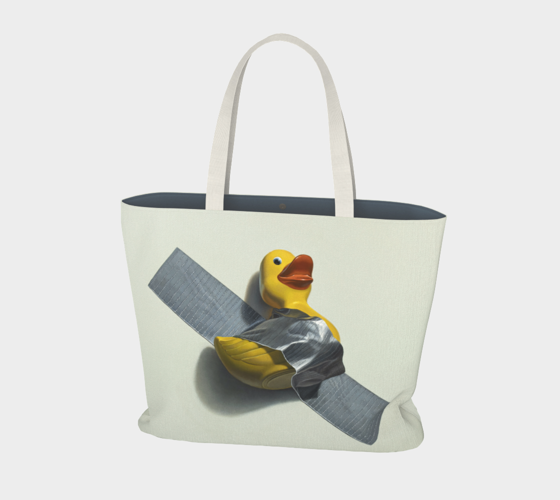 Duck Taped Large Tote Bag preview