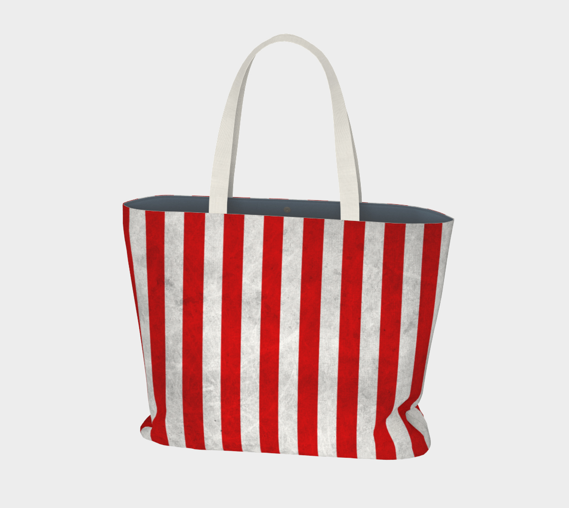 Stripes Collection: Candy Cane Large Tote Bag preview