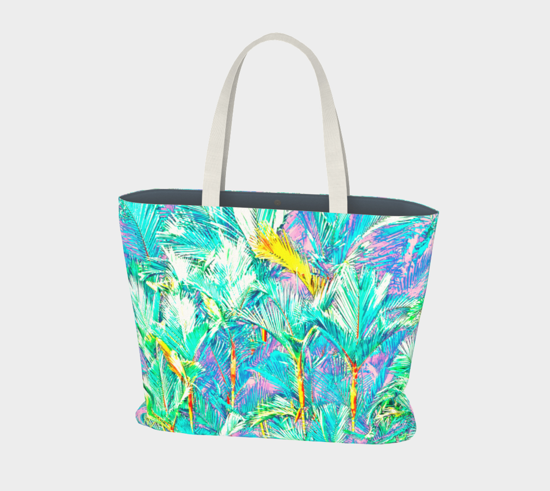 Palm Garden Large Tote Bag preview