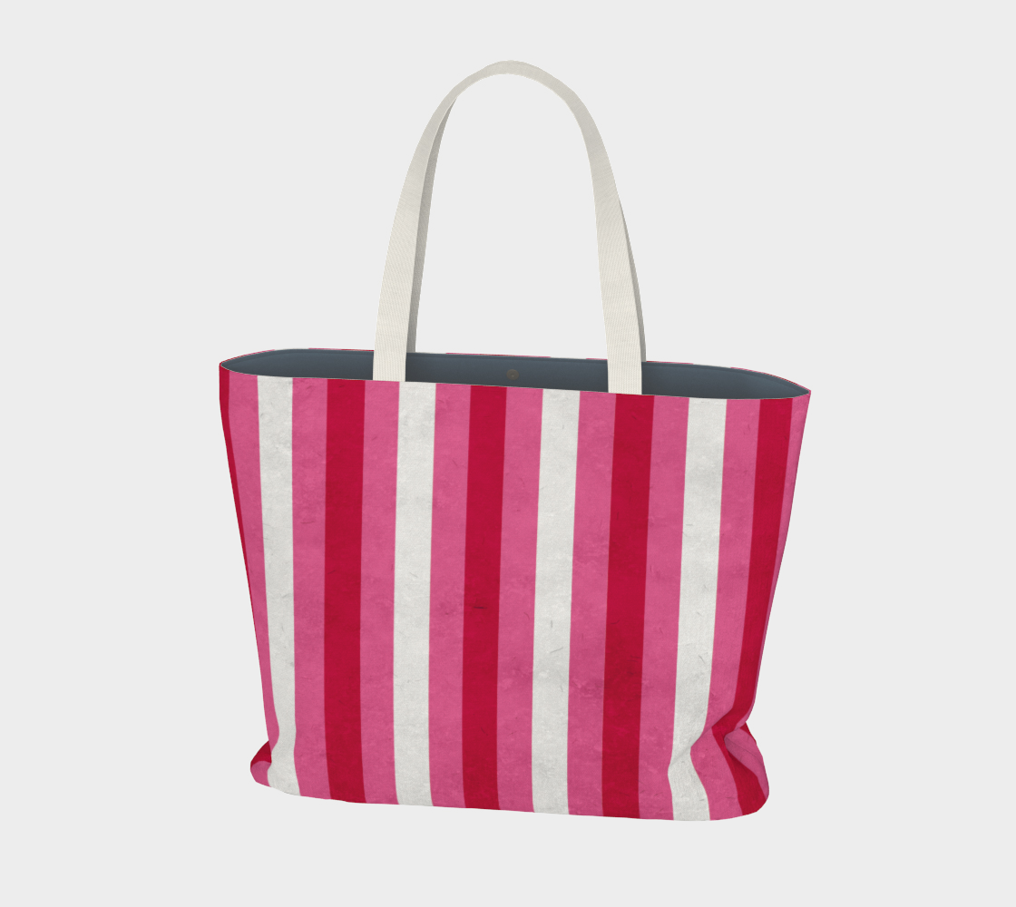 Stripes Collection: Candy Large Tote Bag preview