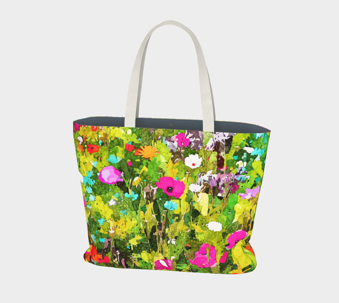 Meadow Flowers Large Tote Bag preview