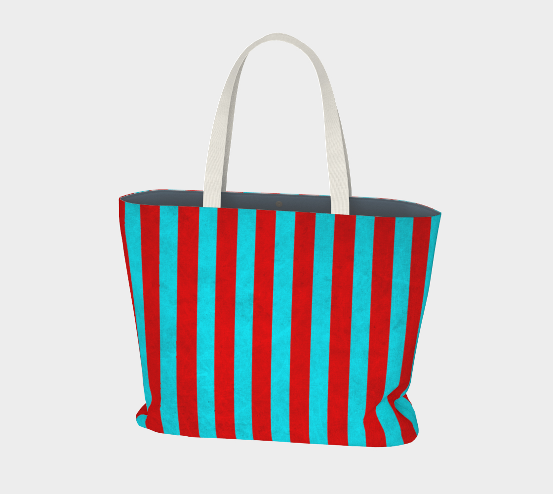 Stripes Collection: Blood & Seas Large Tote Bag preview