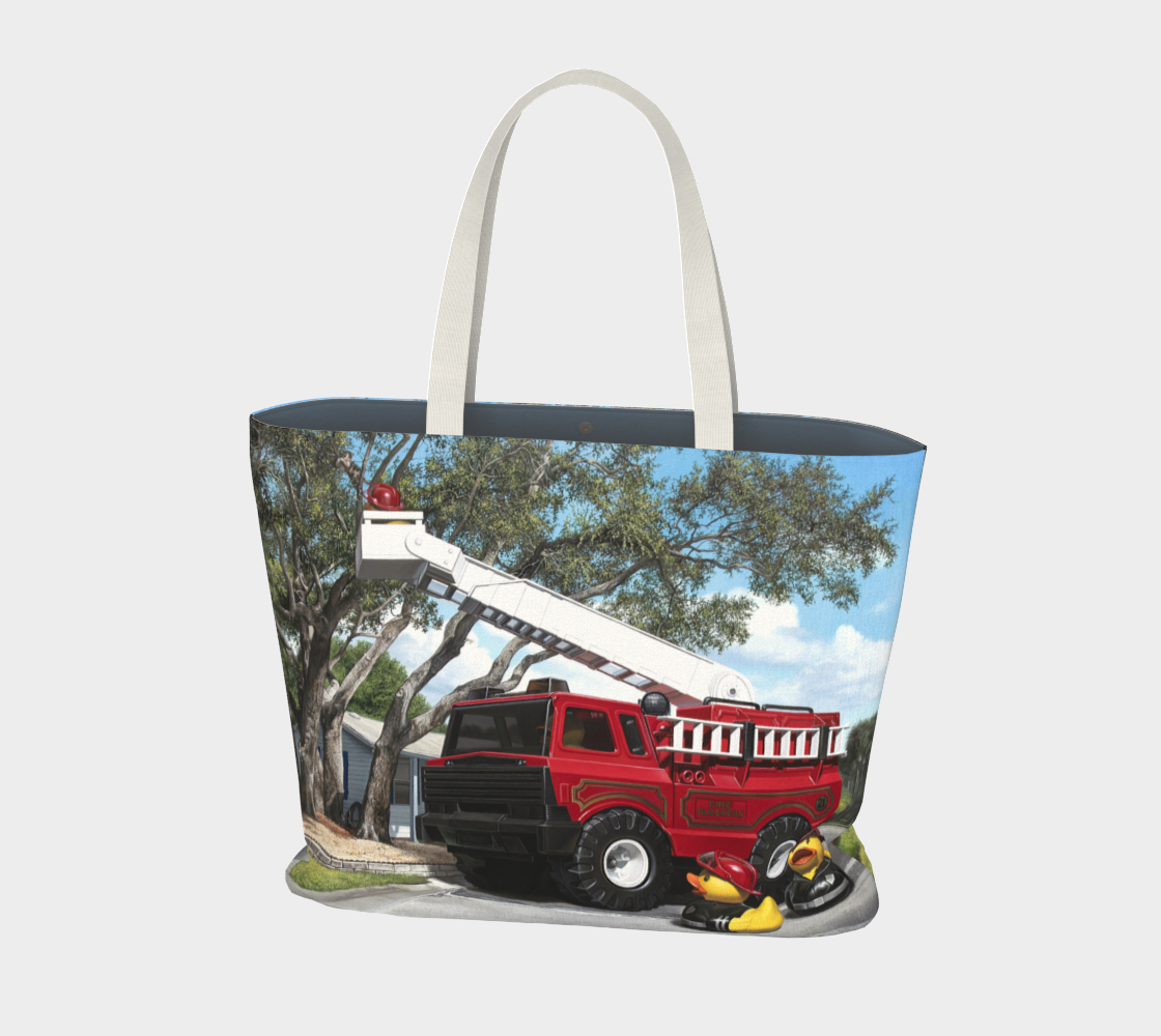 Fire Quackers Large Tote Bag preview