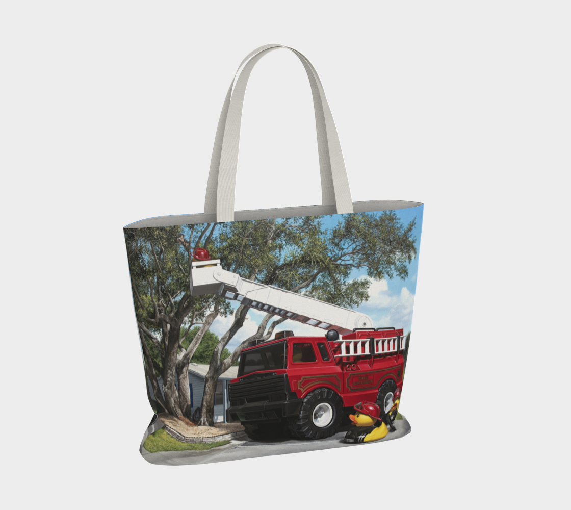 Fire Quackers Large Tote Bag preview #4