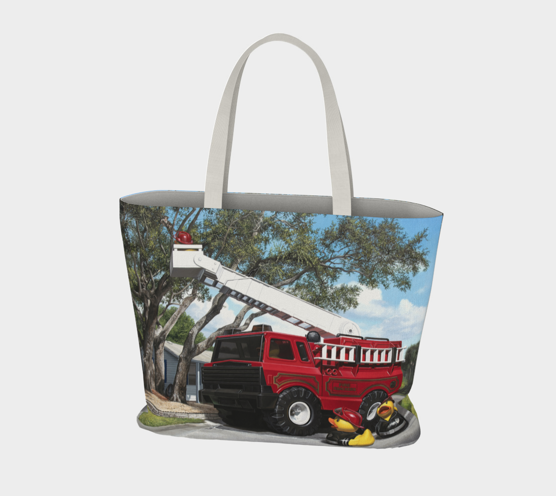 Fire Quackers Large Tote Bag preview #3
