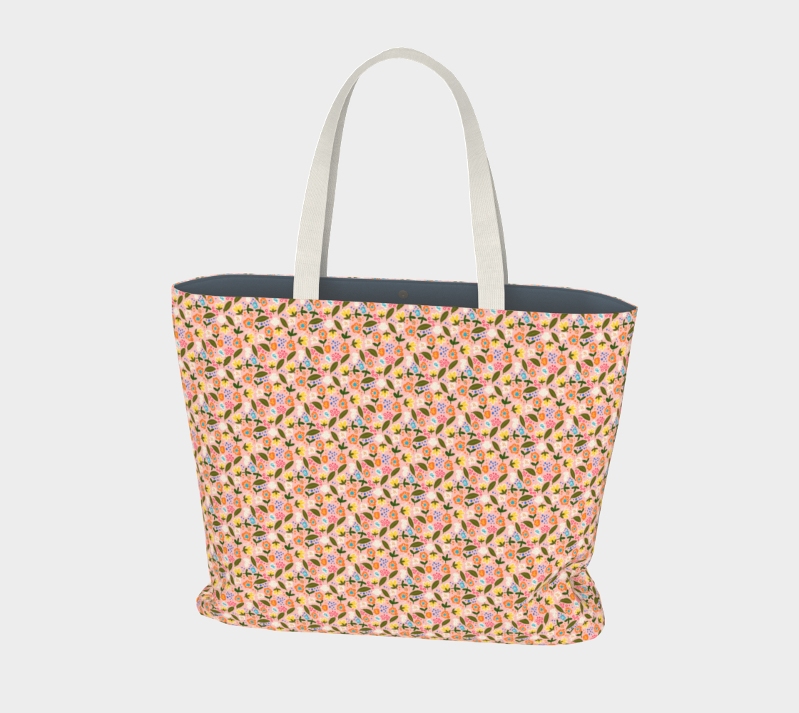 Like Wildflowers Large Tote Bag preview