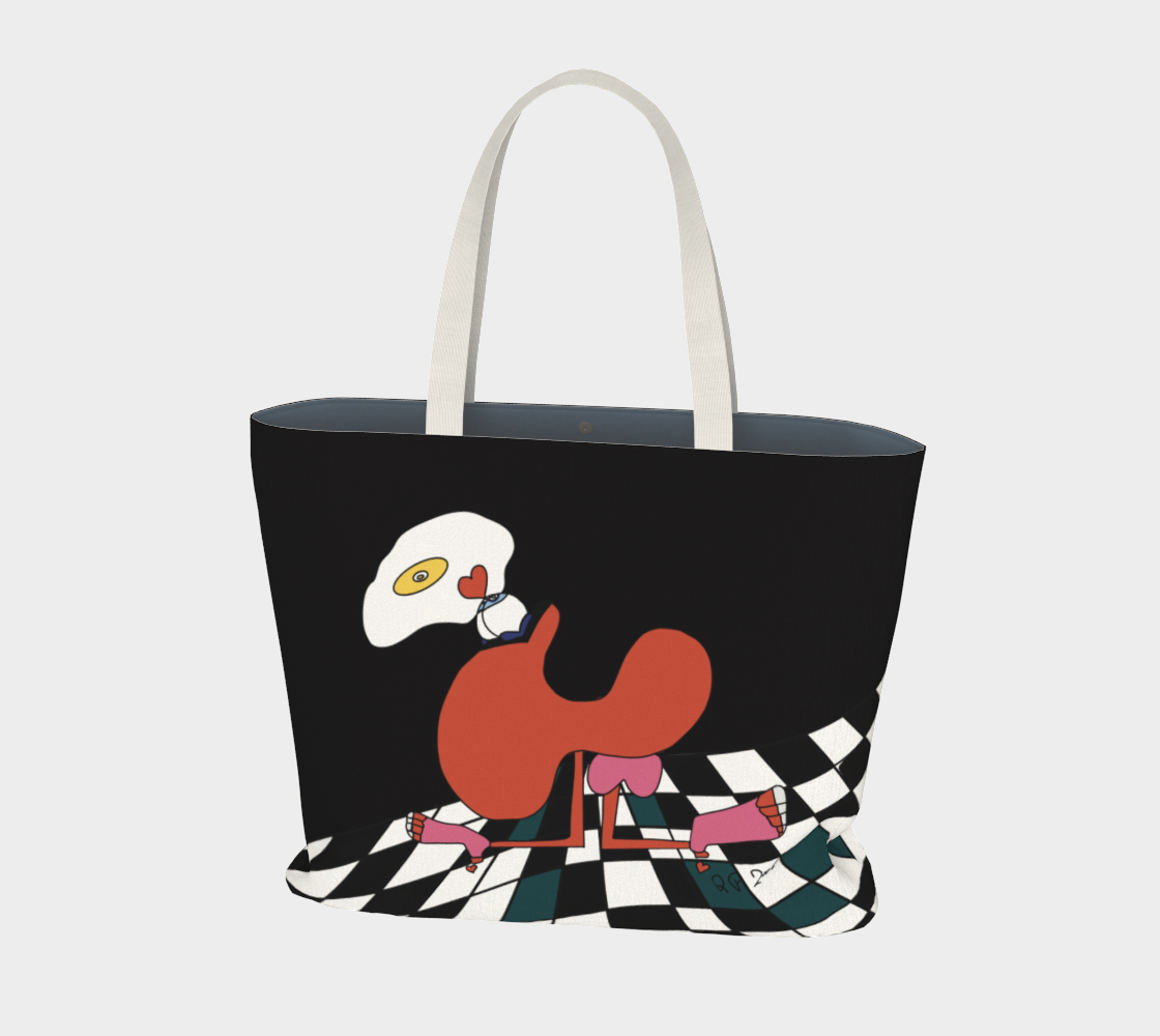 Sac large Mr. Cœur sur 2 pattes dessin JPetMEL preview #1