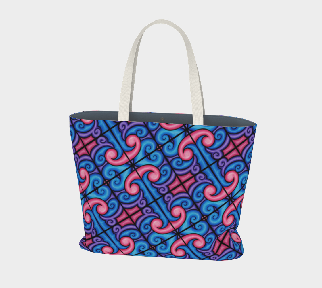 Blue Heart Large Tote Bag preview