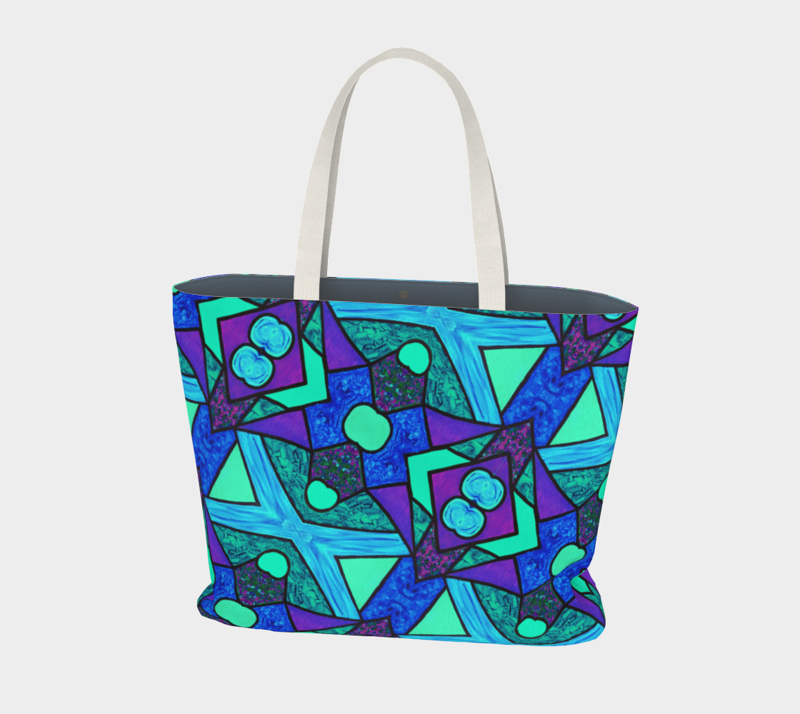 Blue Star Large Tote Bag preview