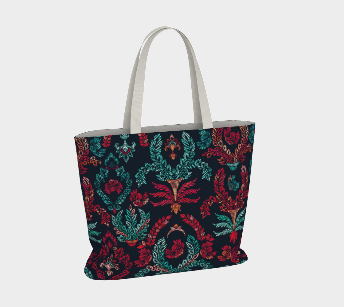 Damask Large Tote preview #4