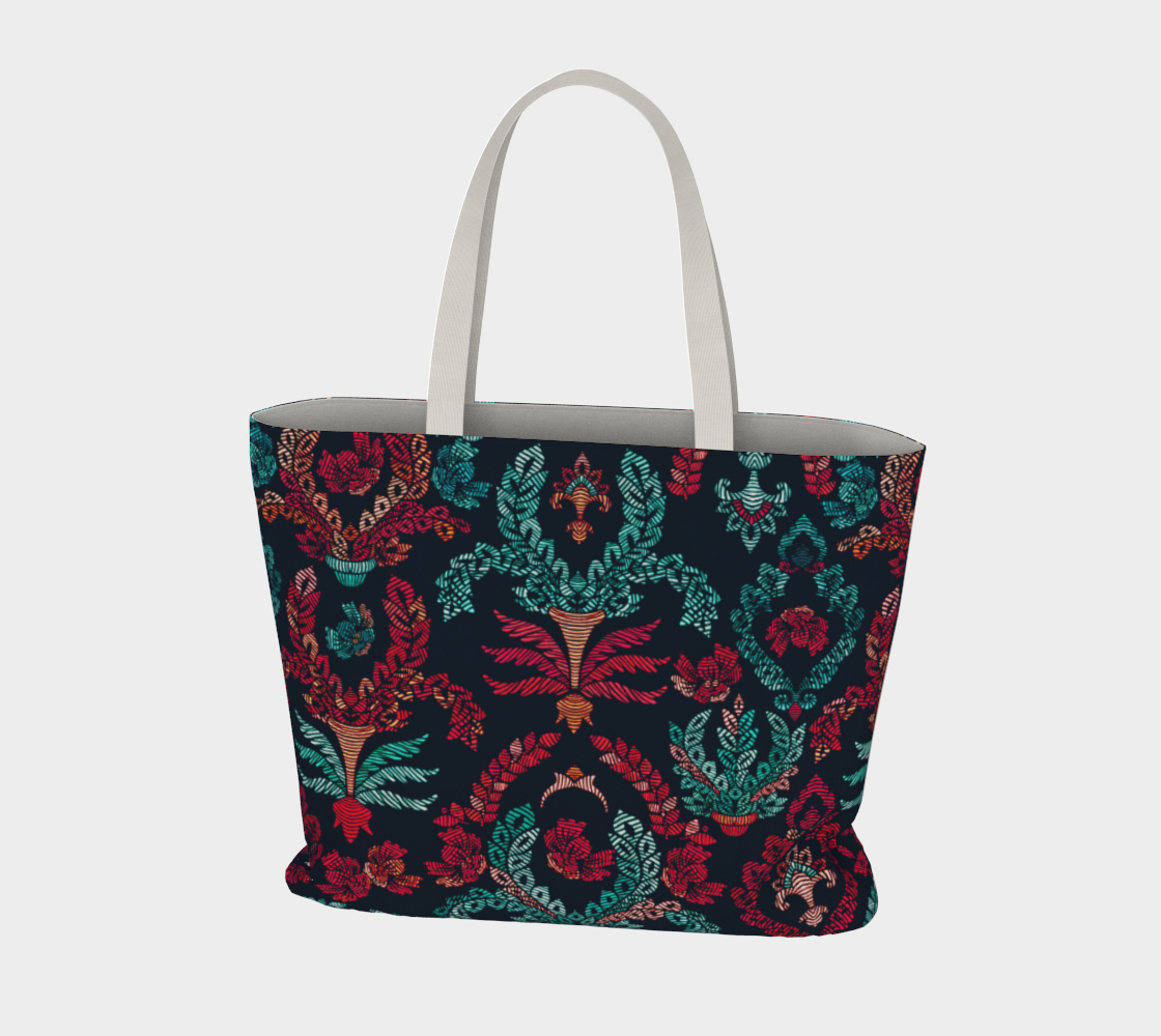 Damask Large Tote preview #3