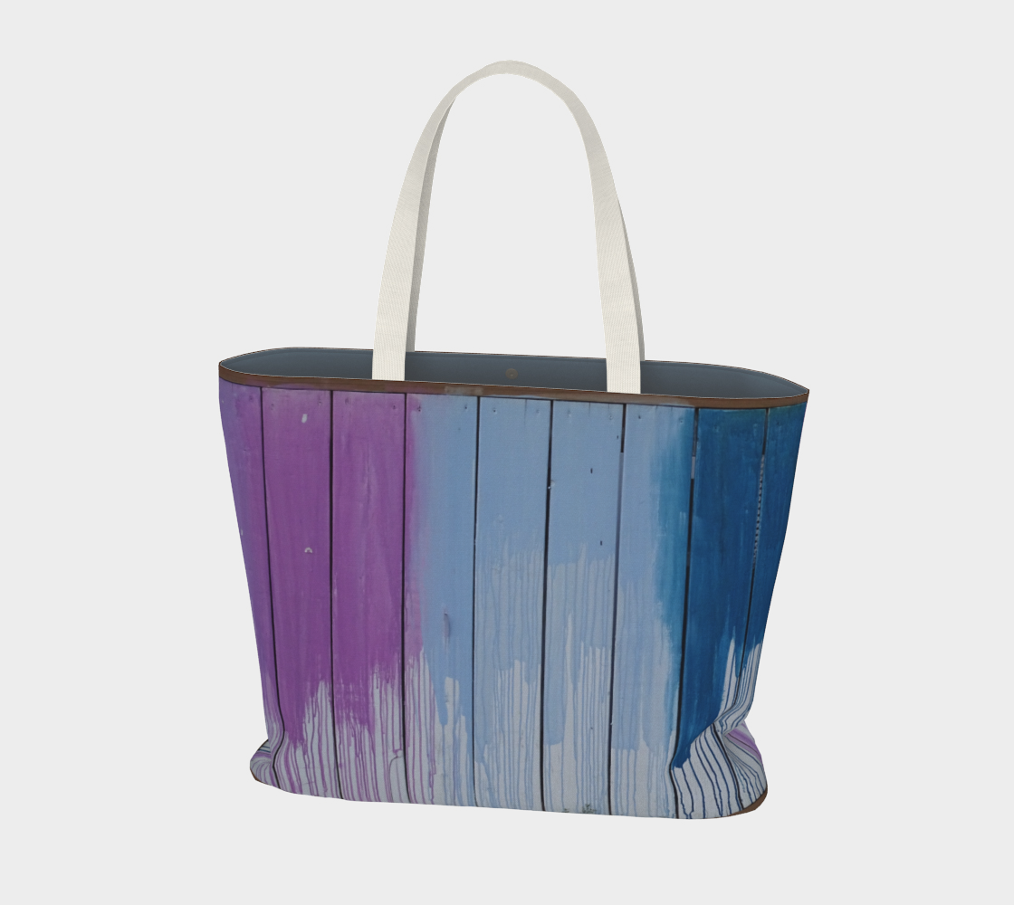 Rainbow paint Large tote bag  preview