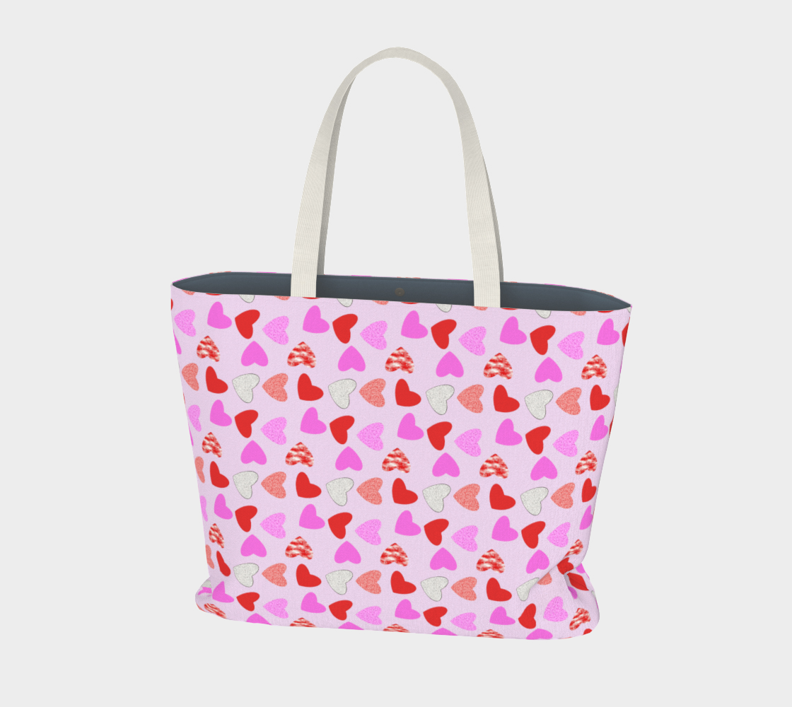 My Hearts Desire Pink Large Tote Bag preview