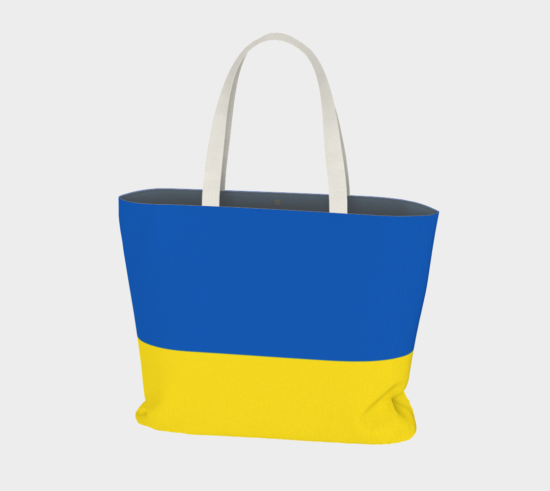 Aperçu de Fag of Ukraine of Blue Yellow Market Tote Bag, AWSSG