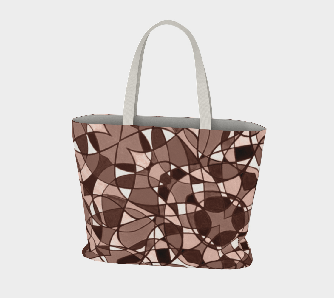 Mocha II Large Tote Bag preview #3