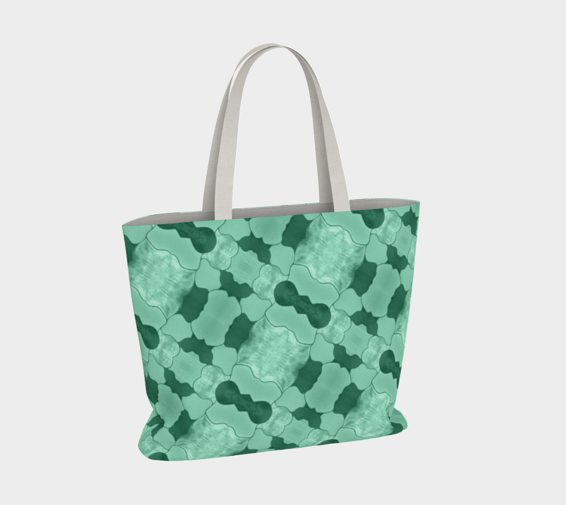 Lime Patchwork Large Tote Bag thumbnail #5