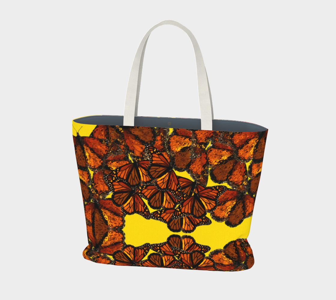 Monarch Flurry USE Large Tote Bag 3D preview