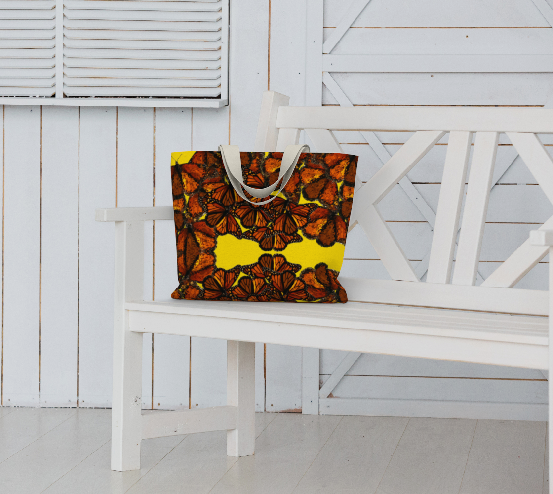 Monarch Flurry USE Large Tote Bag preview #6