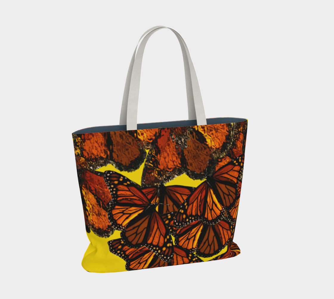 Monarch Flurry II USE MIRRORED Large Tote Bag thumbnail #3