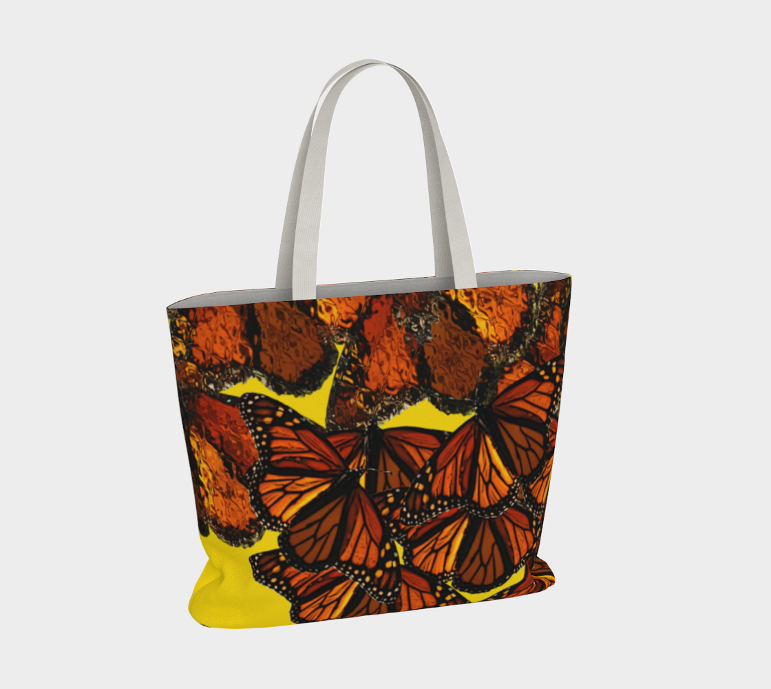 Monarch Flurry II USE MIRRORED Large Tote Bag thumbnail #5