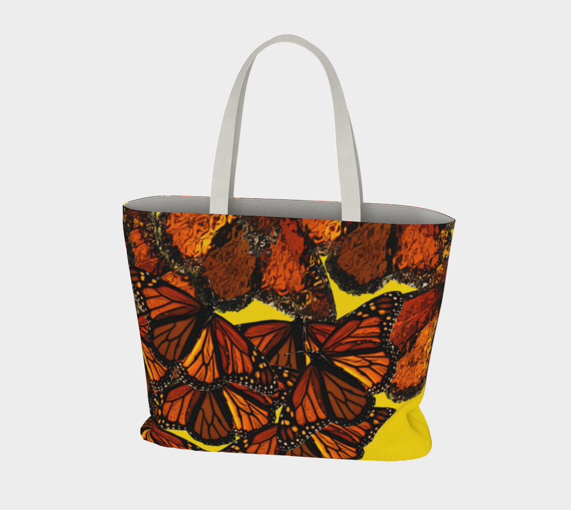 Monarch Flurry II USE MIRRORED Large Tote Bag preview #3