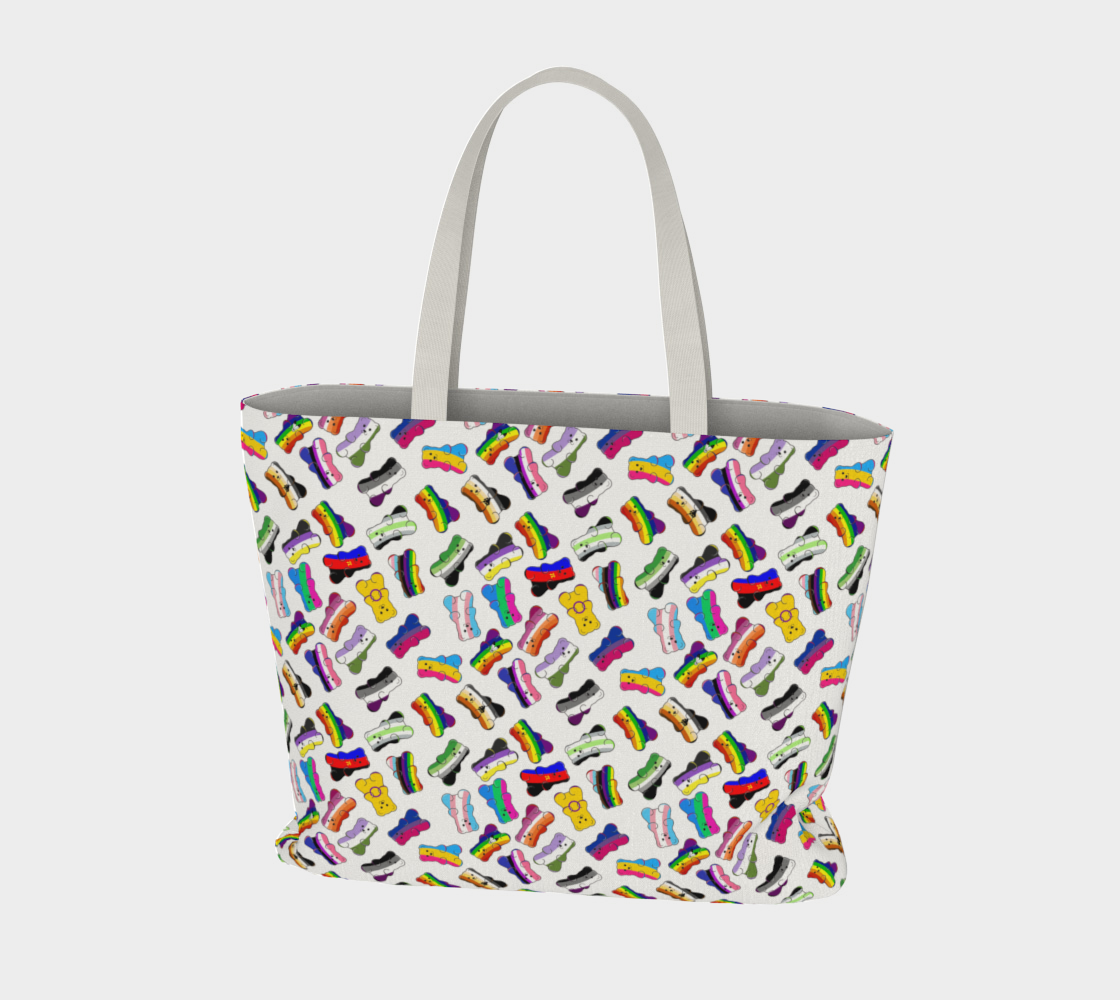 Gay Gummy Large Tote Bag preview #3