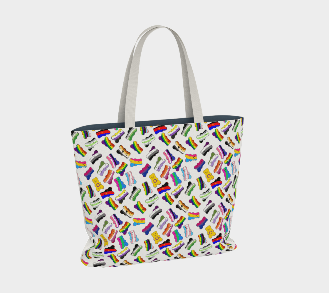 Pride Gummy Bears Large Tote Bag preview #2