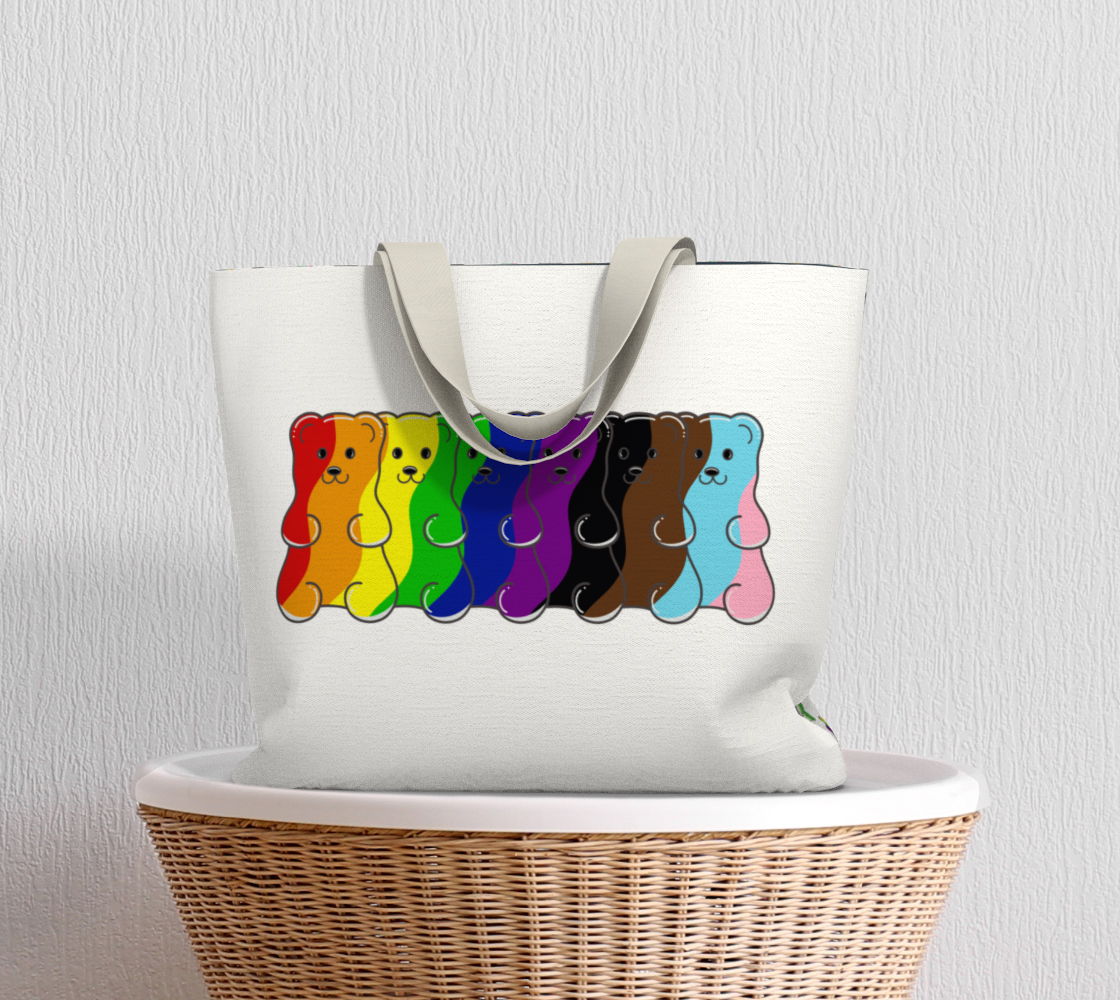 Pride Gummy Bears Large Tote Bag preview #5