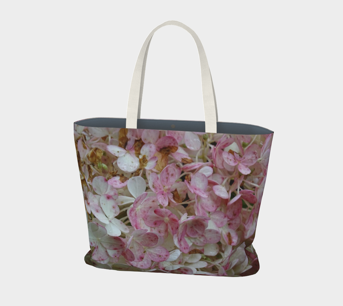 Pink flowers Large tote bag  preview