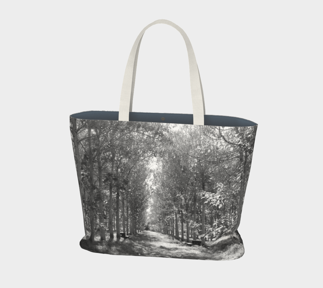 Black and White forest Large tote  preview