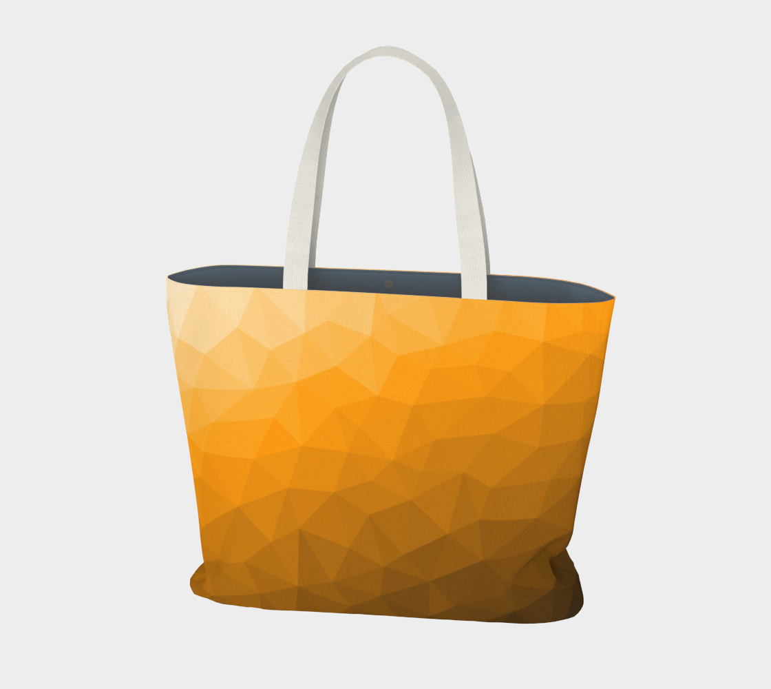 Aperçu de Orange gradient geometric mesh pattern