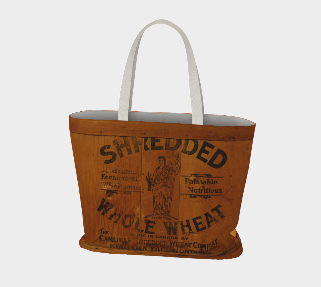 Aperçu de Shredded Wheat Graphic Vintage Shipping Crate Niagara Ad #3
