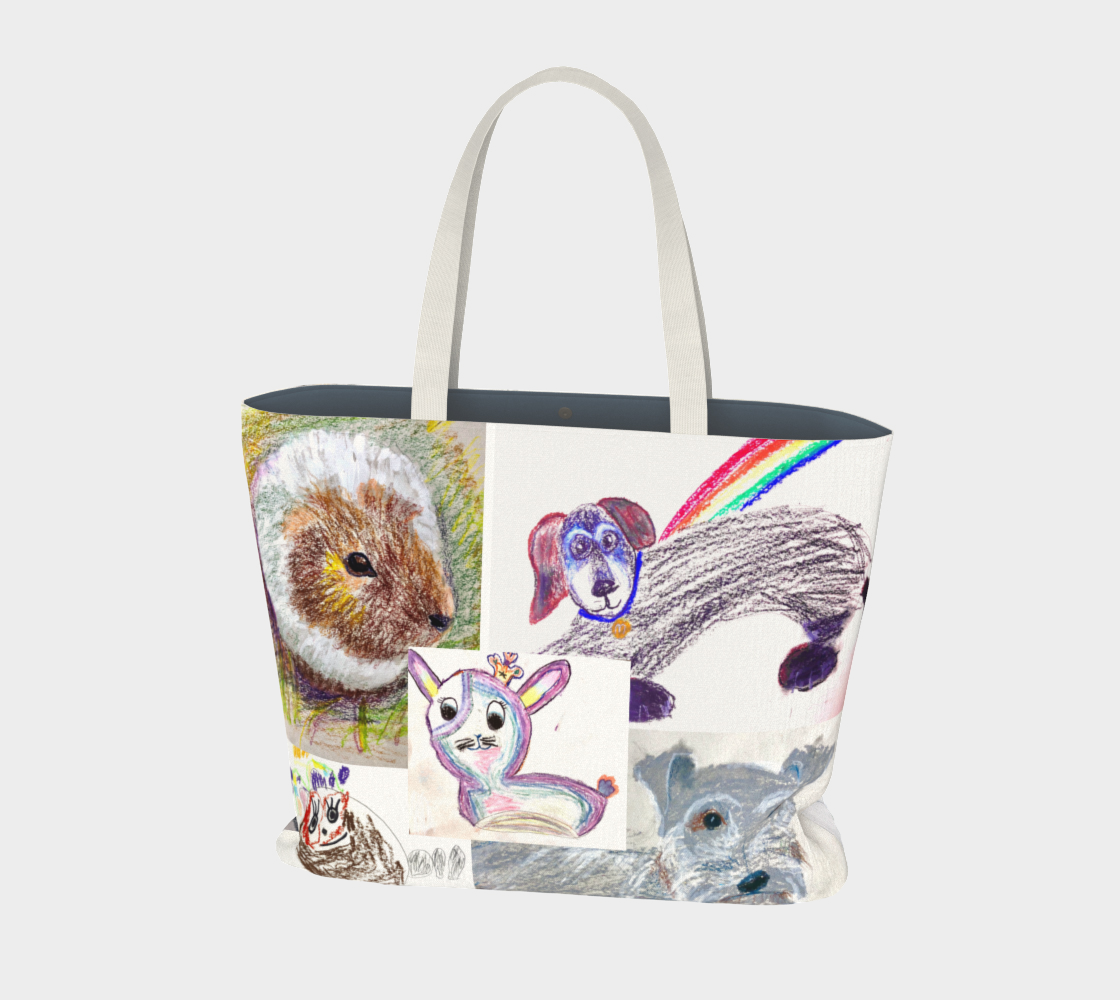 Apollo Kids (large tote bag) 3D preview