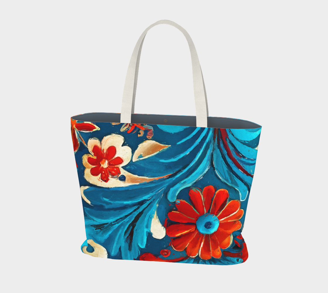 large tote bag folklore motif preview