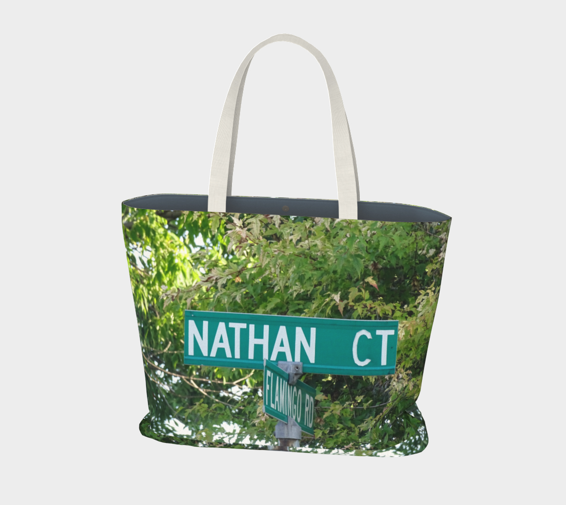 Nathan Street Sign Large tote bag  preview