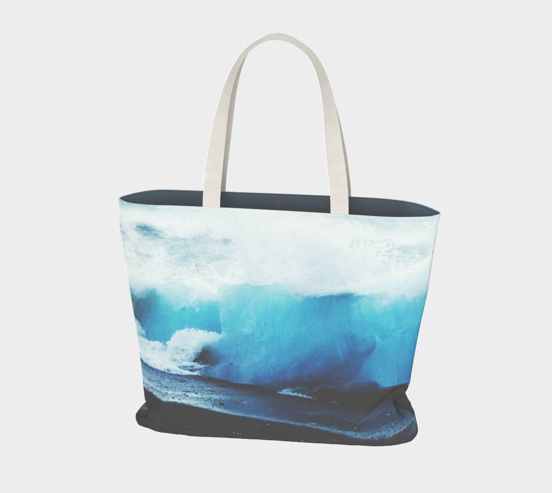 I Want The Ocean Now Large Tote Bag preview