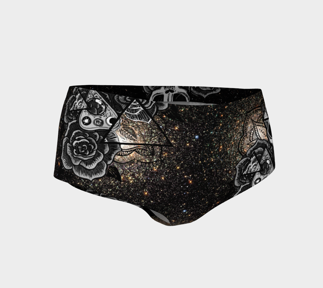 Occult Symbols - sparkle booty shorts preview