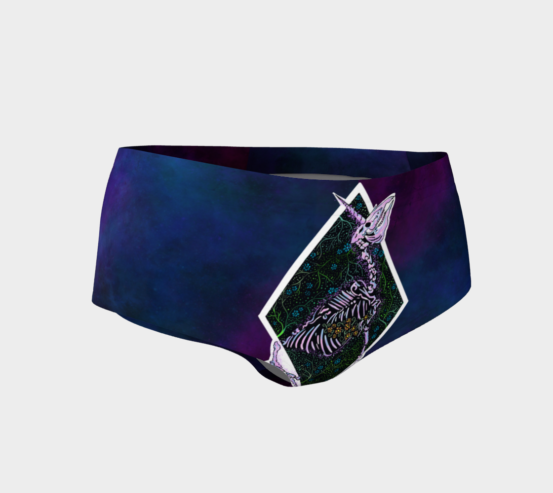 “Magical AF unicorn Fossil” booty shorts  preview
